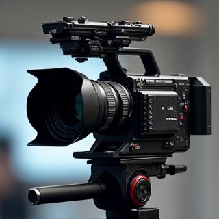 三脚に設置されたSonyの4Kシネマカメラ